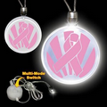 Pink Ribbon LED Necklace